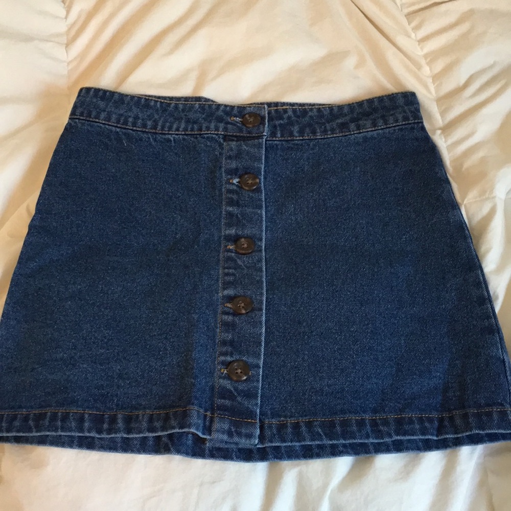 DENIM SKIRT NEVER WORN NWT!!
